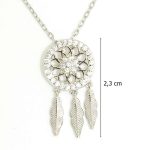 Álomfogó ezüst collier nyakék