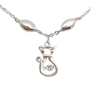 Cicás ezüst bokalánc