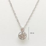 Ezüst lánc cirkónia kővel