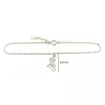 Ezüst karkötő gekkó medállal