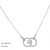 Ezüst collier nyakék dupla kör mintával