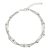 Háromsoros ezüst karkötő gömbökkel