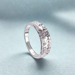 Kalapácsolt homorú ezüst gyűrű