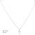 Vékony ezüst nyaklánc kereszt medállal