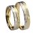 45006-ASF New York sárga és fehér arany karikagyűrű