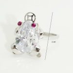 Ezüst gyűrű szerencsehozó béka