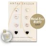 Antiallergén hearts fülbevaló szett