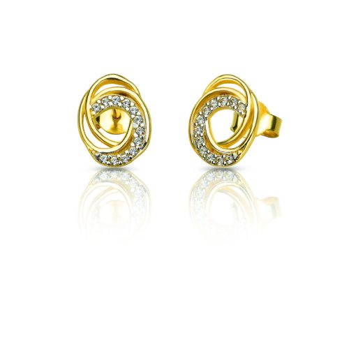 Arany geometrikus fülbevaló