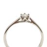   Fehér arany gyémánt eljegyzési gyűrű 0.08 karát briliáns